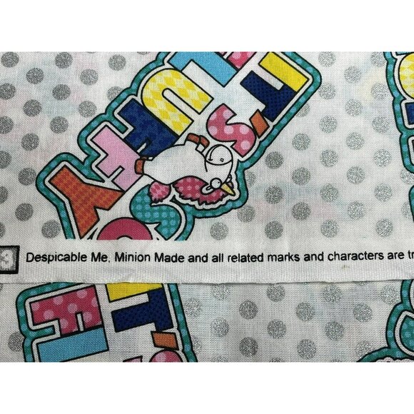 Despicable Me Its So Fluffy Unicorn Fabric VIP Cranston 55" long x 43" wide - Picture 3 of 9